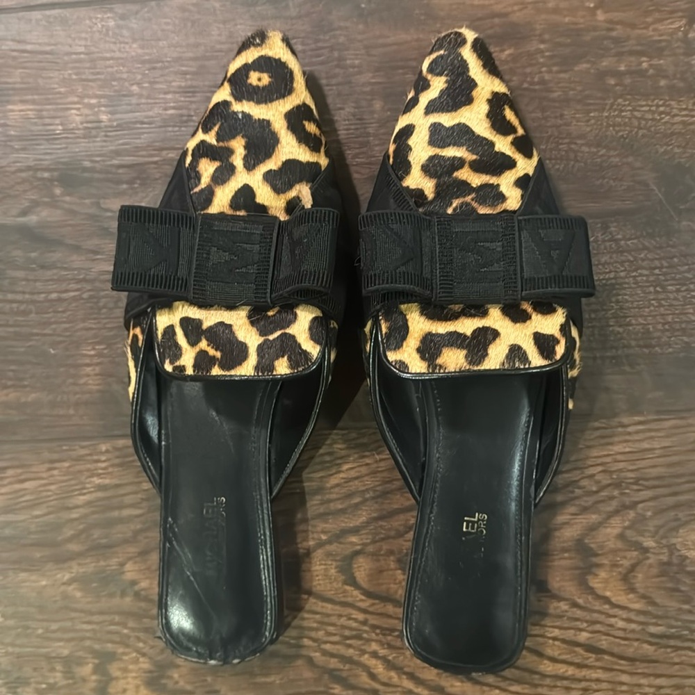 Michael Kors calf hair mules 7.5